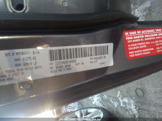 Chrysler 300 2014 2C3CCAAG0EH345655 Image 9