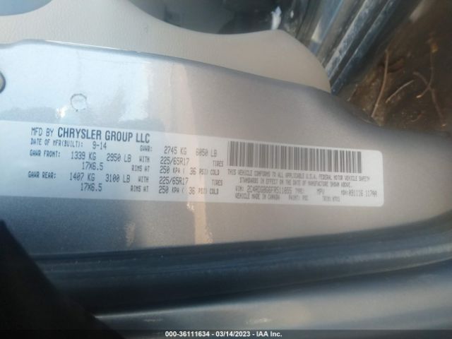 2C4RDGBG6FR511855 Dodge Grand Caravan American Value Pkg