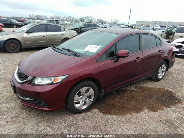 2013 HONDA CIVIC SDN LX VIN: 2HGFB2F54DH597465