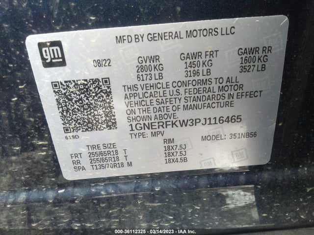 Chevrolet Traverse Ls 2023 1GNERFKW3PJ116465 Image 9