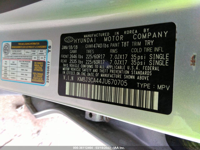 Hyundai Tucson Sel Plus 2018 KM8J3CA44JU670705 Image 11