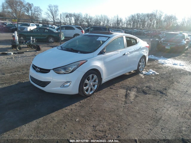 2012 HYUNDAI ELANTRA LIMITED PZEV VIN: 5NPDH4AE3CH145181