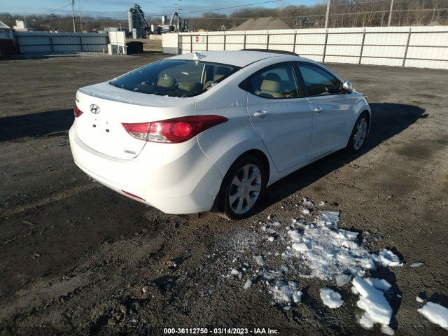 2012 HYUNDAI ELANTRA LIMITED PZEV VIN: 5NPDH4AE3CH145181