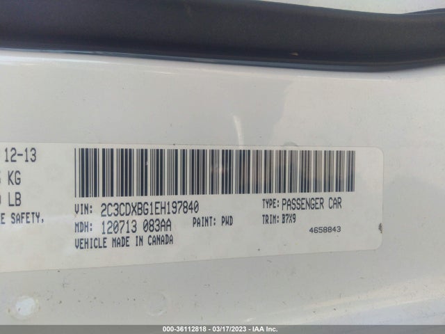 Dodge Charger Se 2014 2C3CDXBG1EH197840 Image 9