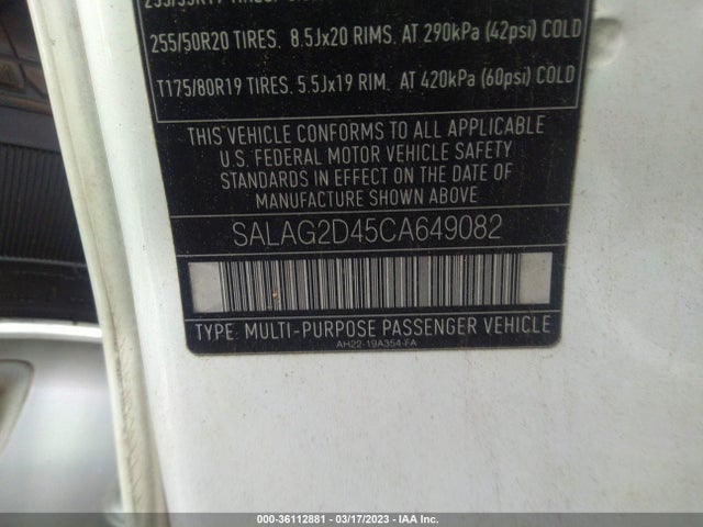 Land Rover LR4 HSE 2012 SALAG2D45CA649082 Image 10
