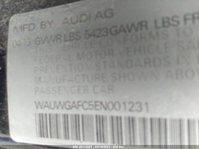 Audi A7 3.0 Premium Plus 2014 WAUWGAFC5EN001231 Image 9