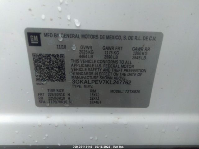 3GKALPEV7KL247762 GMC Terrain Slt