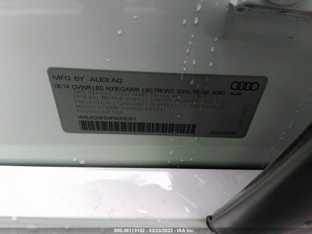 2015 Audi S8, VIN: WAUK2AFD4FN009361