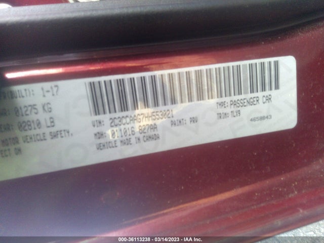 2C3CCAAG7HH553021 Chrysler 300 Limited