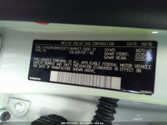 LYV402HK9HB133373 Volvo S60 INSCRIPTION