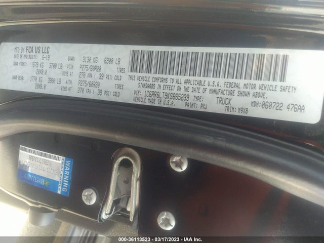 RAM 1500 2019 1C6RR6LT9KS665239 Image 24