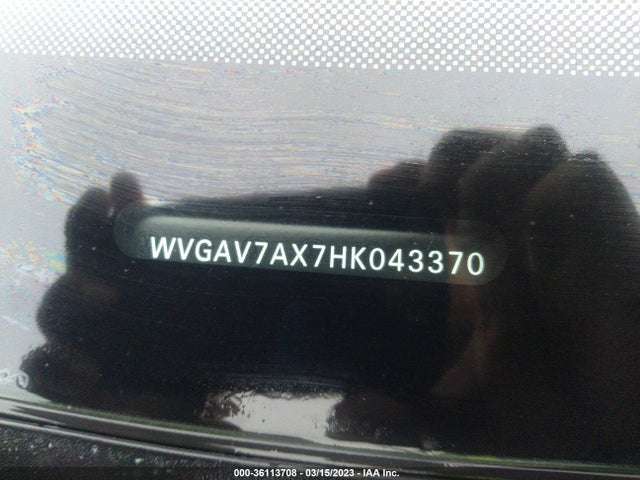 WVGAV7AX7HK043370 Volkswagen TIGUAN