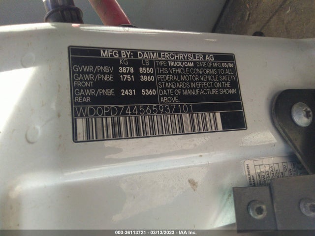 Dodge Sprinter 2006 WD0PD744565937101 Image 9