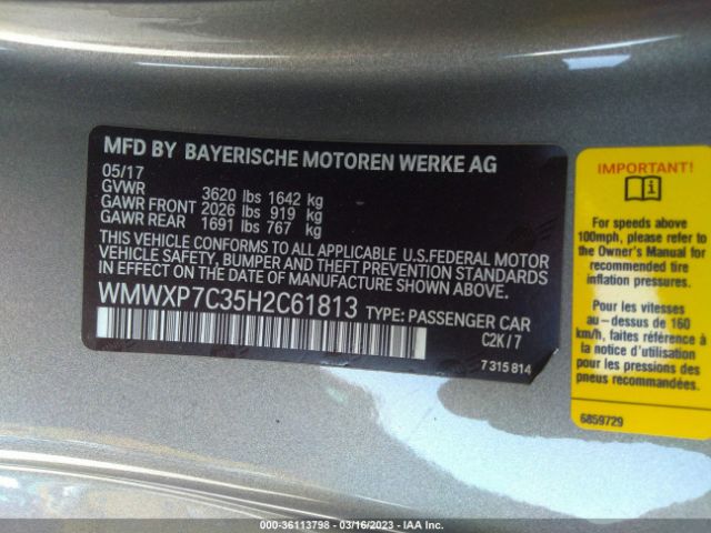 WMWXP7C35H2C61813 Mini Hardtop 2 Door Cooper S
