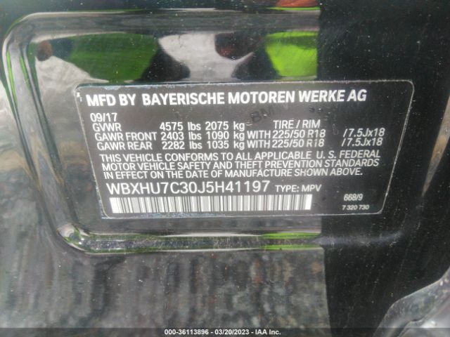 WBXHU7C30J5H41197 BMW X1 Sdrive28i