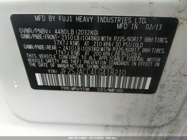 JF2SJACC4EG418210 Subaru Forester 2.5i Premium