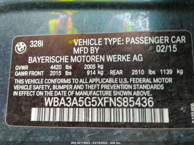 WBA3A5G5XFNS85436 BMW 3 Series 328i