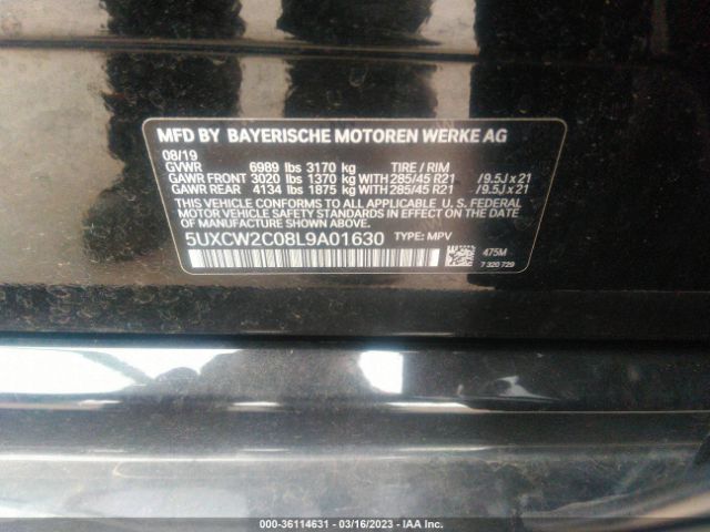 5UXCW2C08L9A01630 BMW X7 Xdrive40i