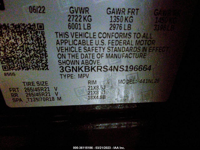 Chevrolet BLAZER RS 2022 3GNKBKRS4NS196664 Image 10
