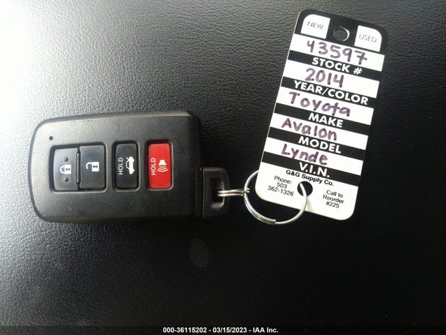 Toyota AVALON LIMITED 2014 4T1BK1EB1EU086028 Image 3