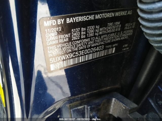 5UXWX9C53E0D26403 BMW X3 Xdrive28i