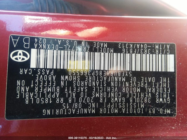 Toyota Corolla L/le/s/s Plus/le Plus 2016 5YFBURHE8GP366550 Image 10