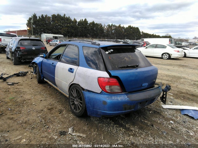 2003 SUBARU IMPREZA WAGON WRX VIN: JF1GG29633G800368