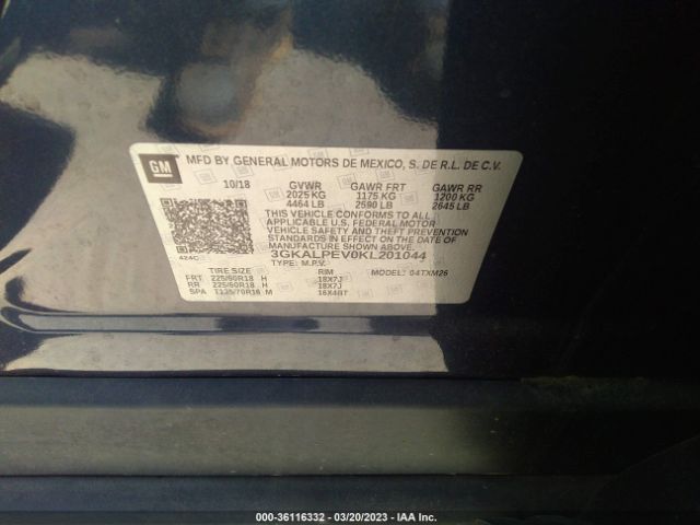 3GKALPEV0KL201044 GMC Terrain Slt