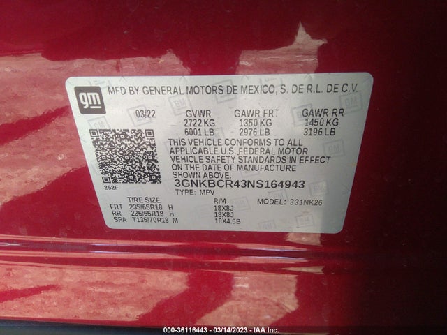 Chevrolet Blazer Lt 2022 3GNKBCR43NS164943 Image 9