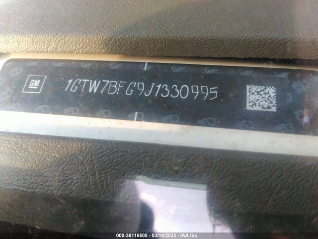 2018 GMC Savana, VIN: 1GTW7BFG9J1330995