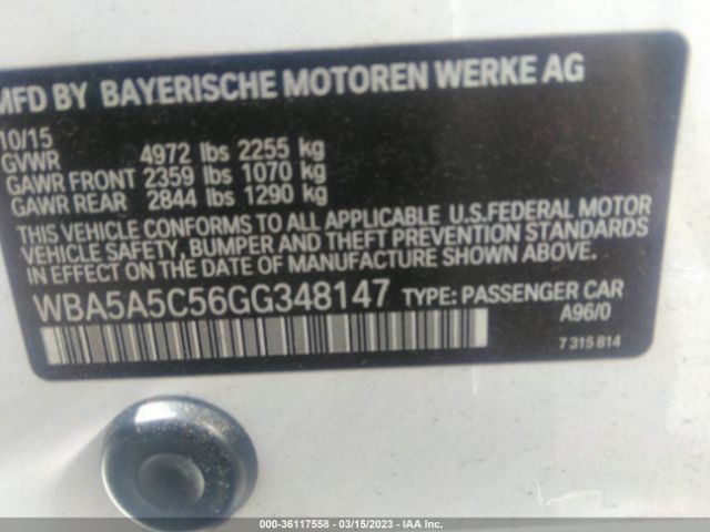 WBA5A5C56GG348147 BMW 5 Series 528i