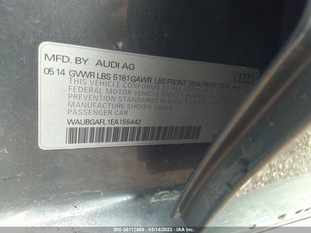 WAUBGAFL1EA155442 Audi S4 Premium Plus
