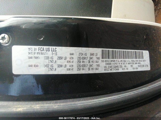 2C4RC1DG9HR517391 Chrysler Pacifica Touring