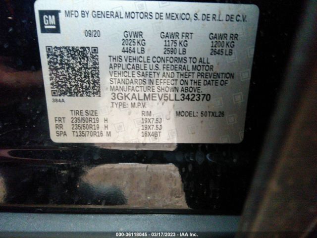 3GKALMEV5LL342370 GMC Terrain Sle