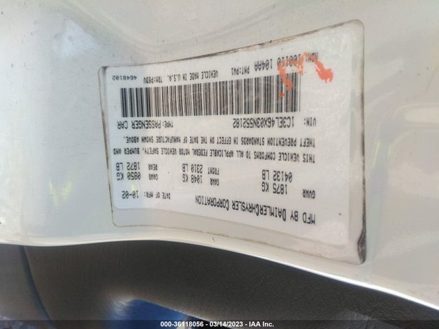 1C3EL46X03N552182 Chrysler SEBRING LX