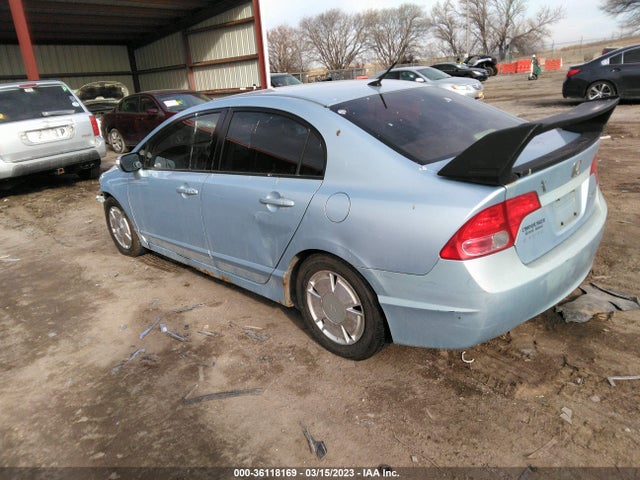 2006 HONDA CIVIC HYBRID VIN: JHMFA36296S008191