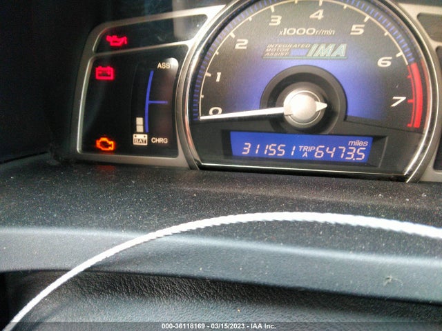 2006 HONDA CIVIC HYBRID VIN: JHMFA36296S008191