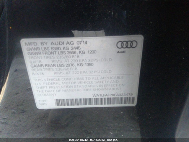 WA1LFAFPXFA023479 Audi Q5 Premium Plus