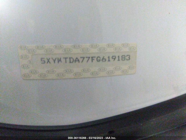5XYKTDA77FG619183 KIA SORENTO LX
