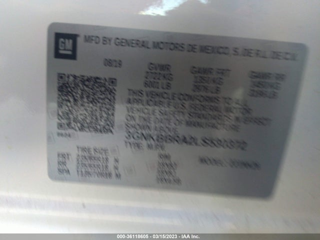 2020 Chevrolet Blazer, VIN: 3GNKBBRA2LS530372