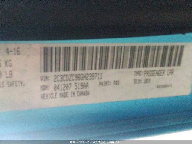 2C3CDZC96GH239711 Dodge Challenger Srt Hellcat