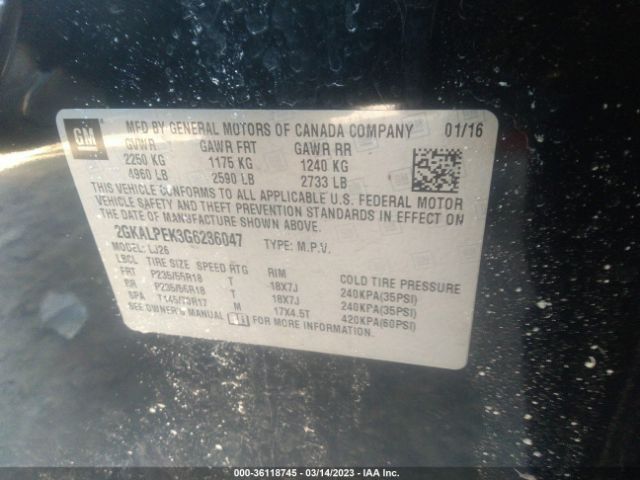 2GKALPEK3G6236047 GMC Terrain Slt