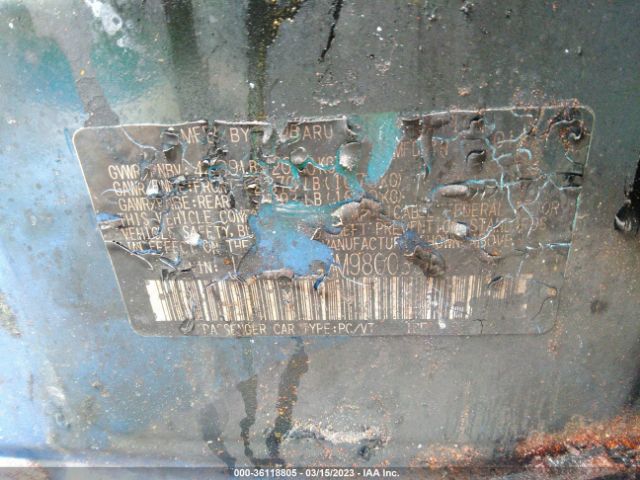 JF1VA1A60M9800395 Subaru WRX