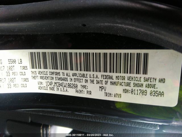 1C4PJMCB4EW186260 Jeep Cherokee Latitude