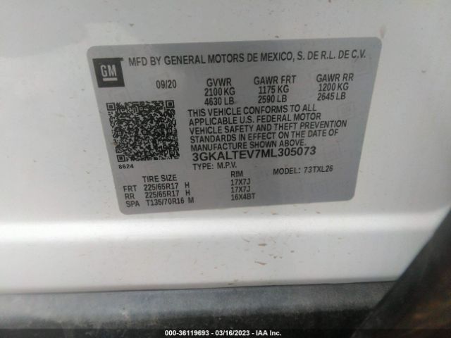 3GKALTEV7ML305073 GMC Terrain Sle