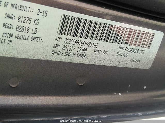 Chrysler 300 300s 2015 2C3CCABT8FH781182 Image 10