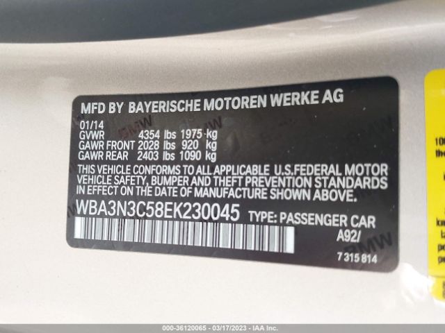 WBA3N3C58EK230045 BMW 4 Series 428i