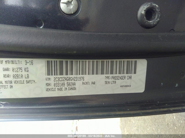 Dodge Challenger Sxt 2016 2C3CDZAG0GH231976 Image 9