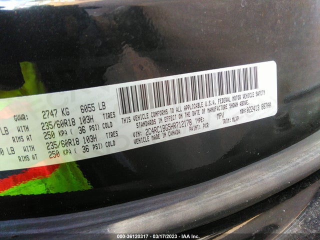2C4RC1BG5HR712178 Chrysler Pacifica Touring-l