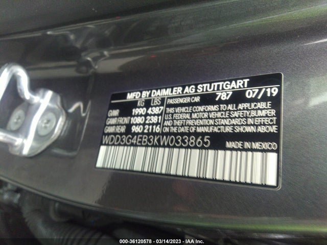 Mercedes-Benz A-class A 220 2019 WDD3G4EB3KW033865 Image 10